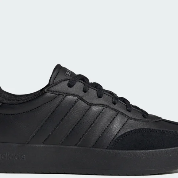 NWT-Adidas Barrenda Men's Black Sneakers - Picture 4 of 6